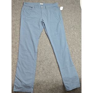 Tasc Mens Performance Pants Blue 36 Motion Casual Stretch Outdoor Everyday